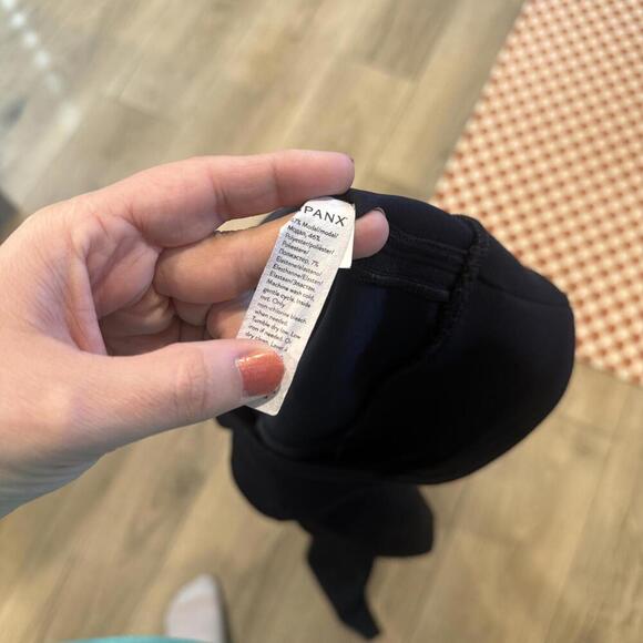 Spanx High-Rise Flare Pants in Black Size Medium Tall Modal Blend - Picture 2 of 3